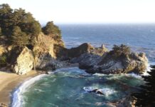 Pfeiffer State Park, fusión de tierra y agua