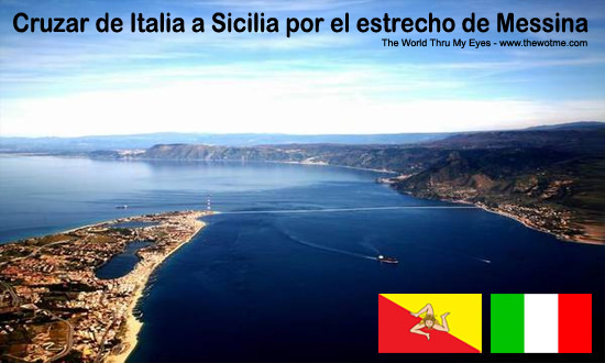 Estrecho de Mesina en Sicilia