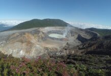 Volcán Poás en Costa Rica