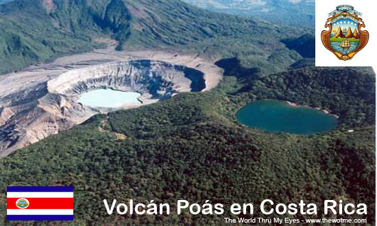 Volcán Poás en Costa Rica