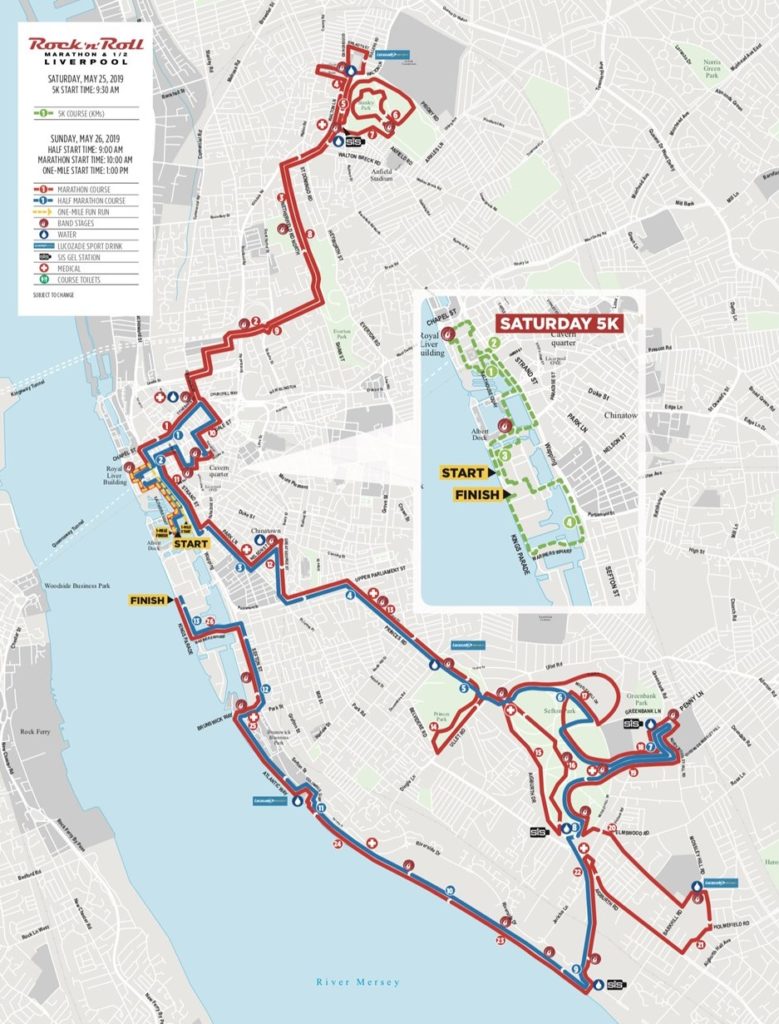 Running Routes Liverpool Maratón Liverpool: una experiencia inigualable